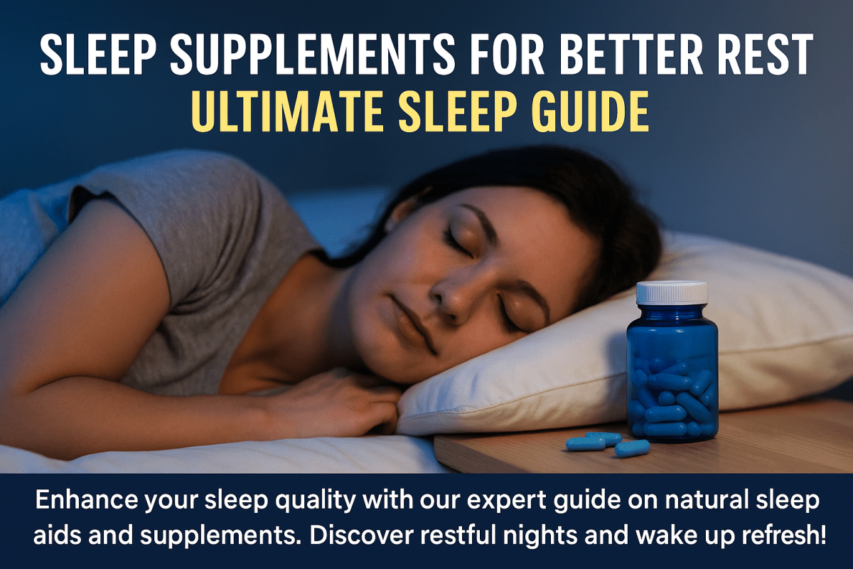 Sleep Supplements for Better Rest | Ultimate Sleep Guide - Healthi-Life Longevity Center