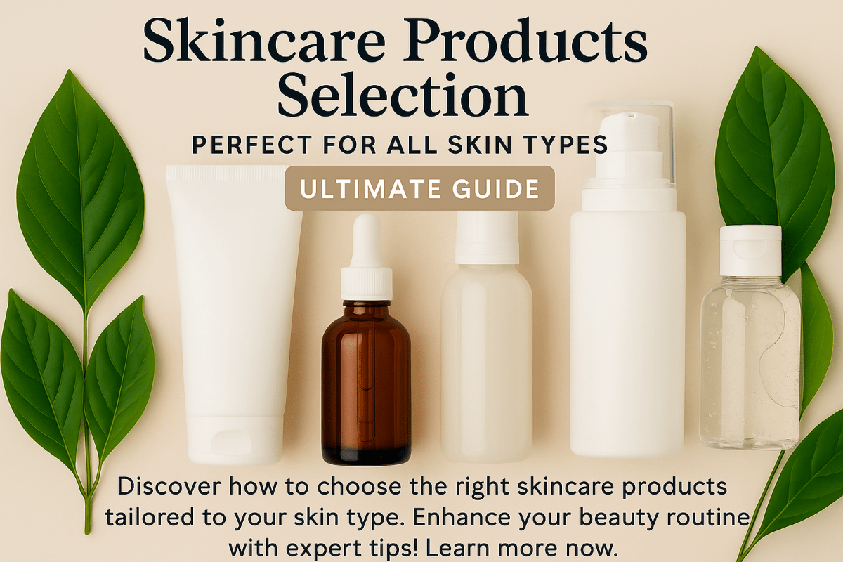 "Sélection de produits de soins (parfaits pour tous les types de peau) | Guide ultime" - Healthi-Life Longevity Center