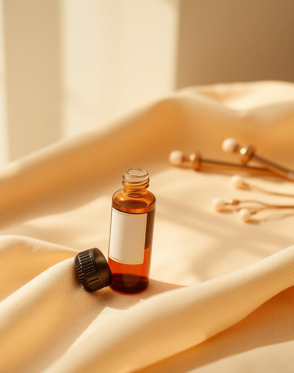 Sealed amber bioidentical hormone vial in the Healthi Life house, Bangkok