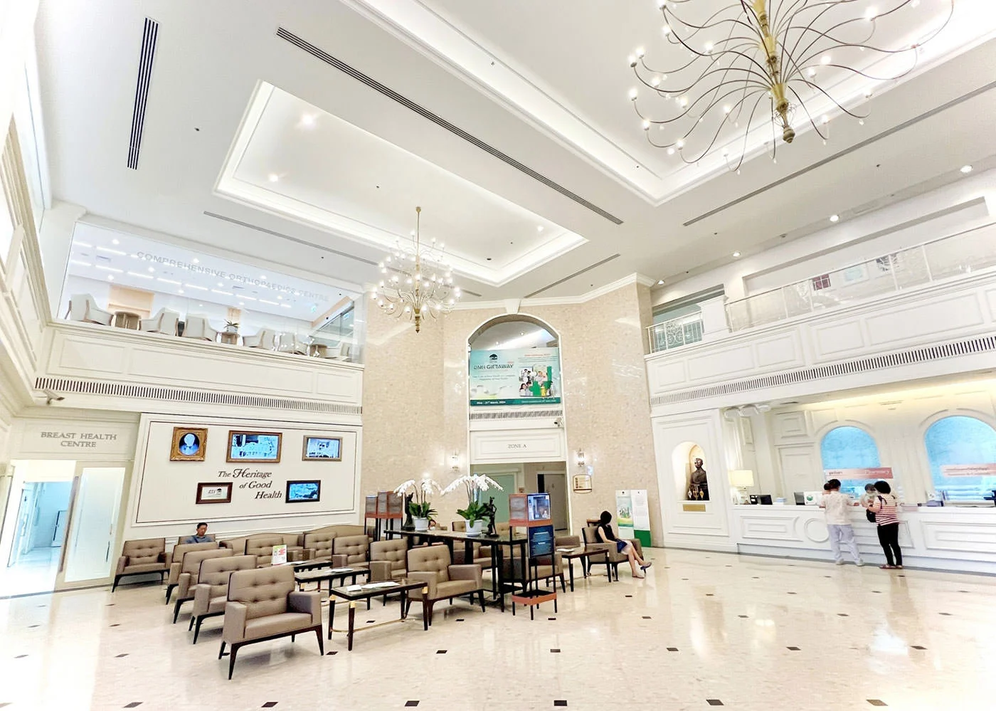 BNH Hospital lobby, Bangkok